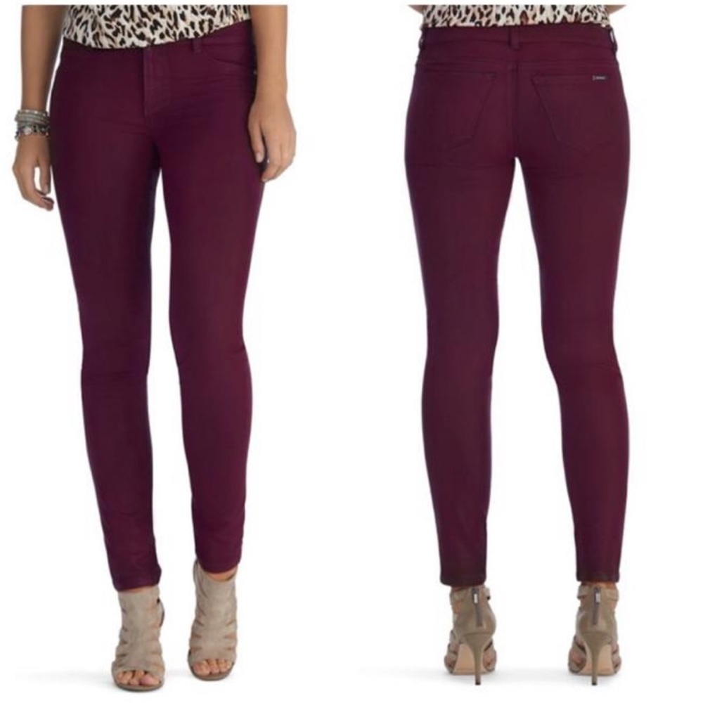 White House Black Market The skinny Ankle Cabernet pants Sz 4